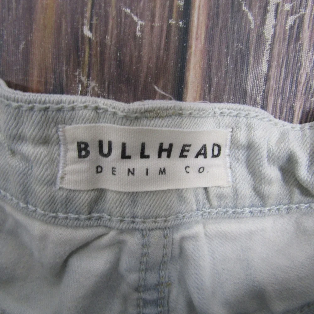 Bullhead Denim Co. Womens Size 3 Light Blue Cutoff Denim Shorts Frayed Juniors